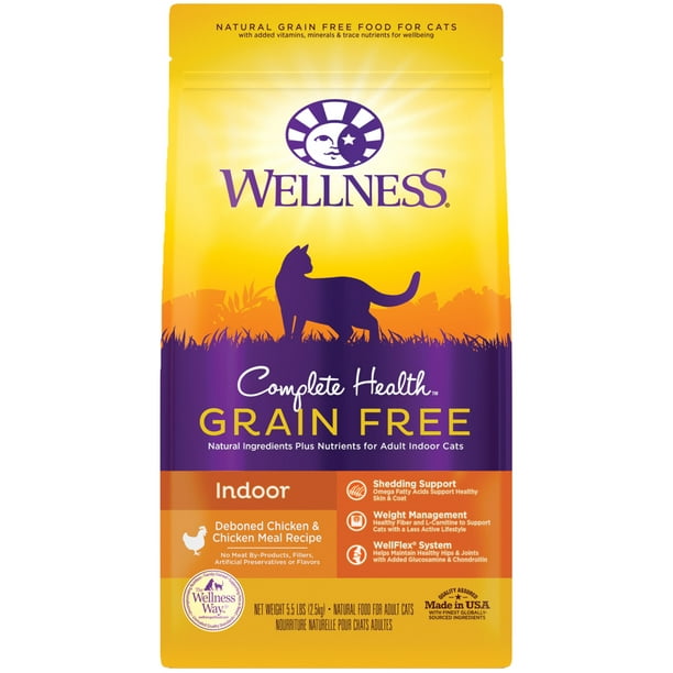 Wellness Complete Health Grain-Free Indoor Deboned Chicken Recipe Dry ...