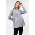 thumbnail image 4 of LVMA4530 - Nursing Maternity Hoodie / Sweatshirt Fall Winter Pregnant Breastfeed, 4 of 14