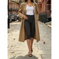thumbnail image 4 of LMLYSoH Women’s Capri Pants Leggings Dots Print/Solid Color Low Waist Cropped Pants, 4 of 9