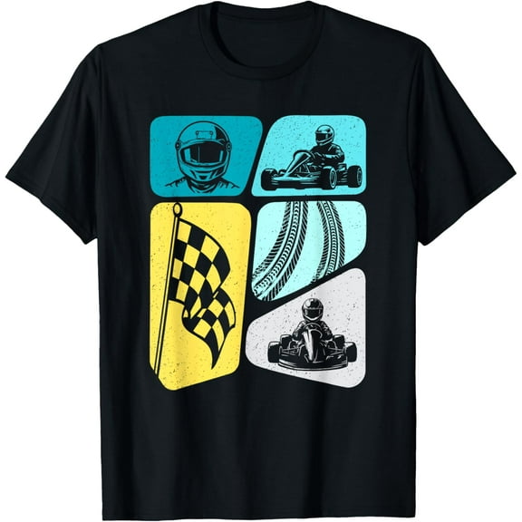 Kart Racing Go Karts Kids Boys Go-Kart T-Shirt