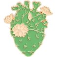 thumbnail image 1 of Pin de solapa esmaltado con forma de corazón de Cactus, broche de corazón anatómico, accesorio para mochilas, insignias, sombreros, bolsos, regalo para mujeres y niñas - -, 1 of 2