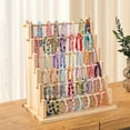 thumbnail image 2 of 6-Layer Wooden Bracelet Display Stand, Adjustable, Detachable, Strong Weight Capacity, Jewelry Storage for Necklaces, Bracelets, Earrings, Ideal for Market Stalls, Night Markets, and Home Display, 2 of 5