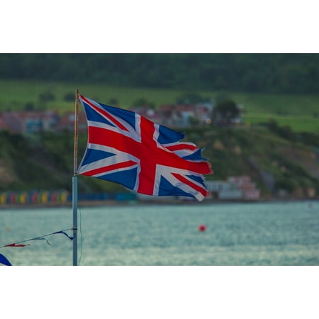 Union Jack Canvas - Canvas Print Torn Port Ocean Union Jack Stretched Canvas 10 x 14