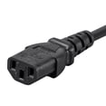thumbnail image 4 of Monoprice 3-Prong Power Cord - 2 Feet - Black | NEMA 5-15P to IEC 60320 C13, 14AWG, 15A, 4 of 6