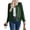 Dark Green, variant on Womens Waffle Casual Zip Up Cardigan Jacket Long Sleeve Sweatshirt Lightweight Fall Fashion Loose Outwear Top