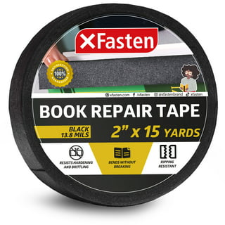 Mozeat Lens 33 ft Book Tape Repair Book Binding Tape Cloth Book Repair Kit  2 Inch Wide Book Spine Tape Cloth Bookbinding Repair Tape White Book Tape