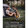 thumbnail image 4 of KFFKFF Double Camping Chair, Oversized Two Person Camp Chair with 660 lbs Heavy Duty Support, with Dual Cup Holders, Wine Glass Holders, Magazine Straps, 1 Pack, 4 of 9