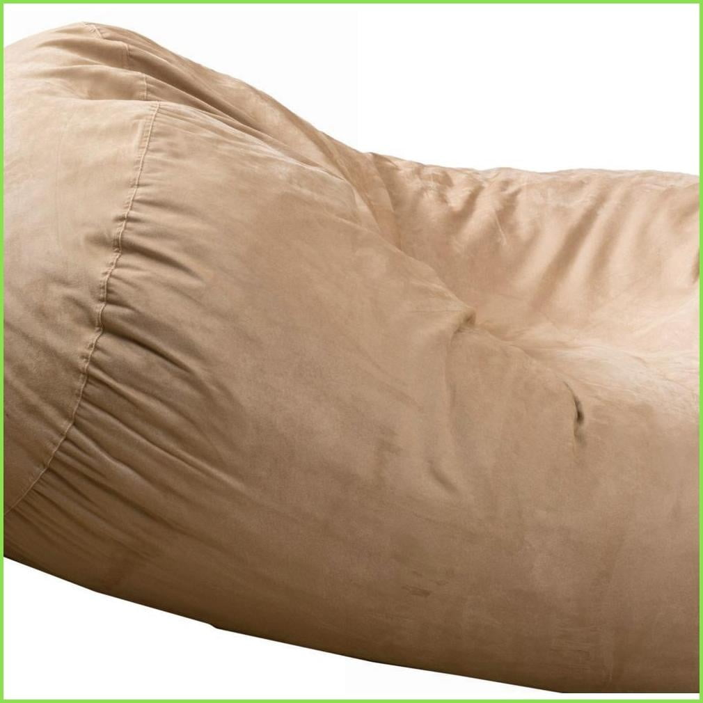 Marlin 6.5 Foot Bean Bag Chair for Adults, Soft Microfiber Lazy Sofa | Tuscany | Curved
