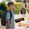 thumbnail image 2 of Pzuqiu Sunflower Horse Kids Backpack and Lunch Bag Set for Boys 4 Piece Backpacks for School Teens Large Travel School Bag with Pencil Case Water Bottle Holder for Boys 8-12, 2 of 7
