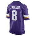 thumbnail image 3 of Men's Nike Trishton Jackson  Purple Minnesota Vikings  Game Jersey, 3 of 6