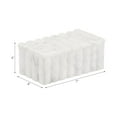 thumbnail image 5 of Decorative Marble Ridged Box for Home Decor- Modern Storage Box with Lid for Jewelry, Keepsake, and Shelf Accent - Home Organizer for Bedroom, Office Desk, or Living Room Decor - 3", White, 5 of 13