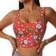 thumbnail image 1 of Balery Cute Christmas Bunny Sujetadores deportivos con espalda cruzada para mujer, acolchados, sin costuras, de alto impacto, ideales para yoga, gimnasio, entrenamiento y fitness.-XX-Large, 1 of 8