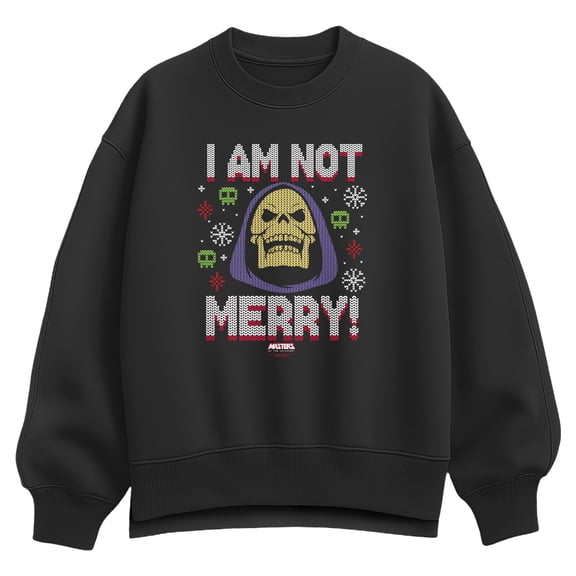 He-Man - Not Merry Women's Oversized Fleece Crew Sweatshirt