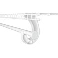 thumbnail image 2 of ClosetMaid 562900 SuperSlide White Closet Rod Support, 2 of 7