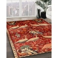 thumbnail image 3 of Ahgly Company Machine Washable Indoor Rectangle Traditional Red Area Rugs, 8' x 12', 3 of 7