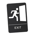 thumbnail image 3 of WLPZXP Exit Sign with Braille Decal 9 x 6 inch Graphical Symbol Emergency Exit Sign for, 3 of 9