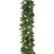 thumbnail image 3 of Guirnalda navideña de 30 luces LED, piñas verdes, bayas artificiales, decoración de pino, flexible, 180 cm/6 pies, 3 of 5