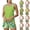 Army Green, variant on Tankini Swimsuits for Women Hawaiian Print - Tropical Floral Pattern for Beach Vacation Summer Party Breathable,Army Green XL