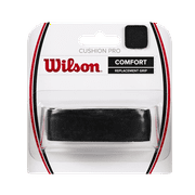 Wilson Cushion Pro Comfort Replacement Racket Grip, Black - 1 Pack