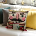 thumbnail image 3 of SHANXI AnyDesign Merry Christmas Throw Pillow Covers Xmas Nutcracker Pillow Case Pink Christmas Farmhouse Decorative Cushion Case 24x24in, 3 of 5