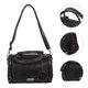 thumbnail image 3 of EeaseMX Bolso de hombro portátil para mujer, de moda, con forma de almohada, de doble uso (negro), 3 of 7