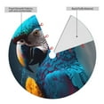 Adobk Modern Style Blue Parrot Print Christmas Tree Skirt Christmas
