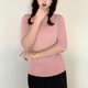 thumbnail image 5 of mfyjkho Tops Para Hacer Ejercicio, Camisa De Manga Larga De Color Liso Con Cuello Interior Informal Para Mujer Tops Para Hacer Ejercicio Xl, 5 of 6