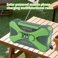 thumbnail image 4 of 10000MAh Emergency Radio, Solar Hand Crank with Charger, LED Green, 4 of 5