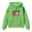 Green, variant on IWRICH Boys Girls Back to School Hoodie Funny 100 Days of School Graphic Pullover Tops Casual Soft Hooded Sweatshirt,Size 2-13 Years White 160