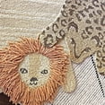 thumbnail image 4 of Crane Baby Safari Nursery Décor, Wool Floor Rug for Boys and Girls, Leopard Shape, 23" x 36", 4 of 5