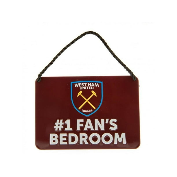 West Ham United FC - Letrero de Puerta #1 Fans Bedroom (Granate)
