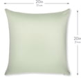 thumbnail image 2 of 20" x 20" Throw Pillow – Cadet Grey: 1 PCS Luxurious Premium Microbead Pillow With 85/15 Nylon/Spandex Fabric. Forever Fluffy, Outstanding Beauty & Support. Silky, Soft & Beyond Comfortable, 2 of 7