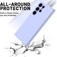 thumbnail image 7 of KOMI Galaxy S24 Silicone Ultra Case, Cute Matte Liquid Silicone Protective Cover, Skin Feel, Full Body Protective, Anti-Fall Soft Shell Protector for Samsung Galaxy S24 Ultra Case, Purple, 7 of 7