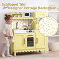 thumbnail image 4 of Best Choice Products Wooden Cottage Kids Pretend Play Kitchen with 11 Accessories, Espresso Machine - Butter, 4 of 10