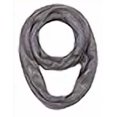 thumbnail image 3 of Peach Couture Shimmering Winter Warm Cozy Sparkle Infinity Loop Cowl Scarves Grey Gold Flake, 3 of 3