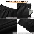 thumbnail image 5 of MOSHU High Waisted Shorts for Women Cotton Lounge Shorts Dressy Lace Trim Summer Beach Pants with Pockets, 5 of 8