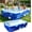 Summer Blue, variant on Inflatable Pool with Canopy, 118" x 69" Extra Large Blow Up Pool for Family Kids Adults, Thickened Swimming Pool for Backyard Patio, 3-4 Mins Fast Inflation Pump Included