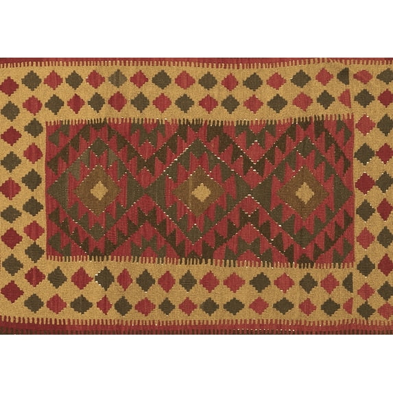 Ahgly Company Indoor Rectangle Oriental Brown Traditional Area Rugs, 4' x 6'