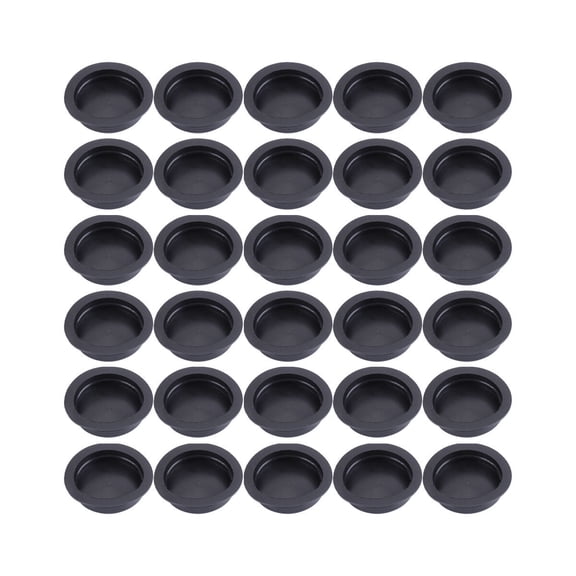 HOMEMAXS 100 Pcs Piggy Bank Bottom Cap Stoppers Rubber Plugs Money Stops Black