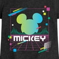 thumbnail image 3 of Disney - Mickey Vaporwave Sunset - Toddler & Youth Girls Short Sleeve Graphic T-Shirt, 3 of 5