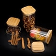 thumbnail image 2 of Contenedores de alimentos Frascos de vidrio para almacenar Frasco para dulces Contenedor para sal y pimienta Contenedor transparente Contenedores para almacenar alimentos, 2 of 6