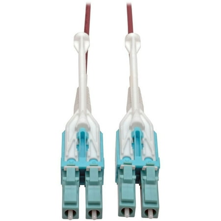 UPC: 0037332201737 | Tripp Lite 10 Gb Duplex Multimode 50/125 OM4 LSZH Fiber Patch Cable (LC/LC) Push/Pull Tabs Magenta 9 m (29.5 ft.)