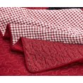 thumbnail image 5 of Chezmoi Collection 3-Piece Plaid Cotton Patchwork Quilt Reversible Lightweight Bedspread Set, King Size, 5 of 8