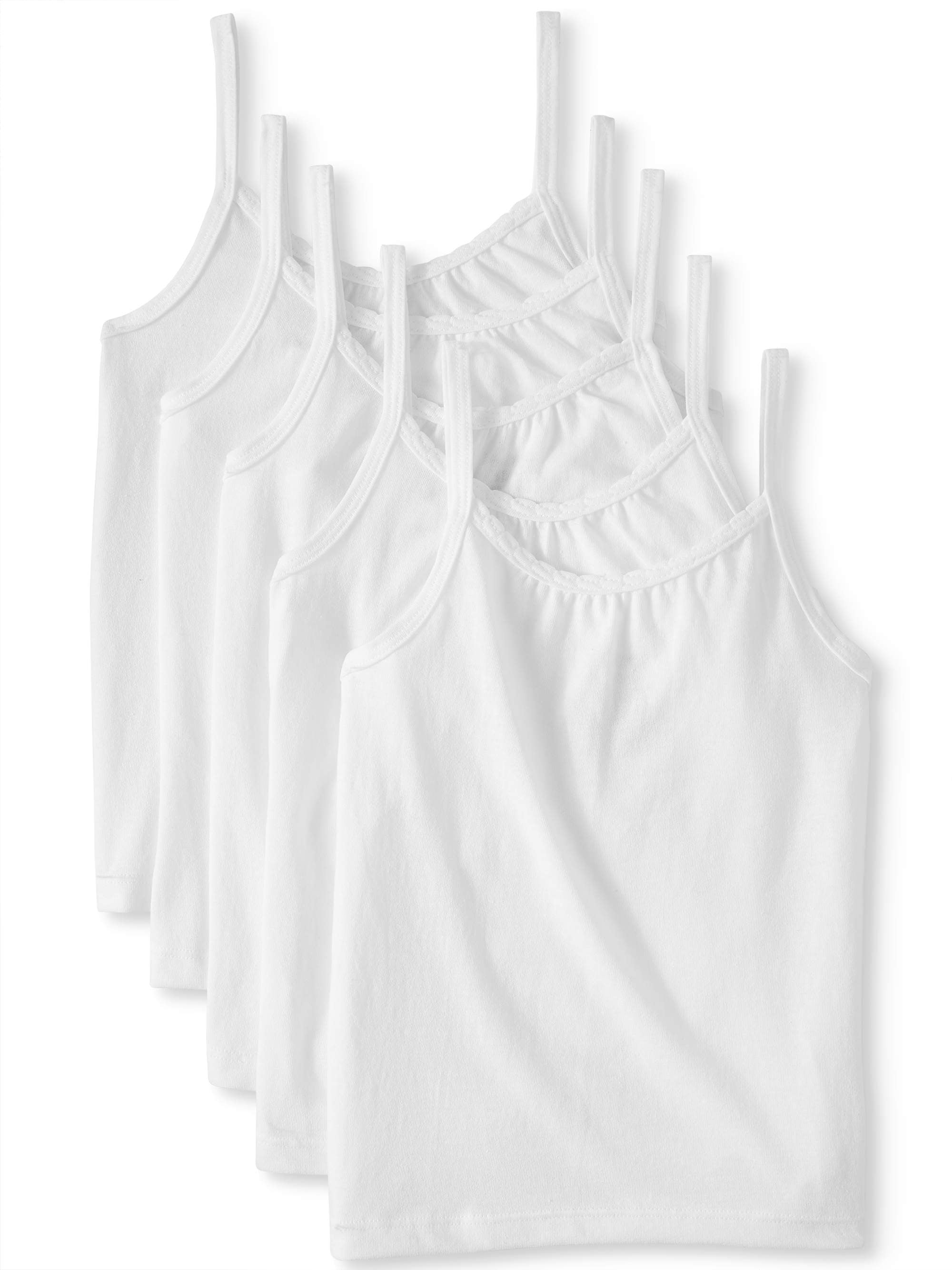 Hanes Toddler Girls TAGLESS Cotton Camisole 3-Pack 