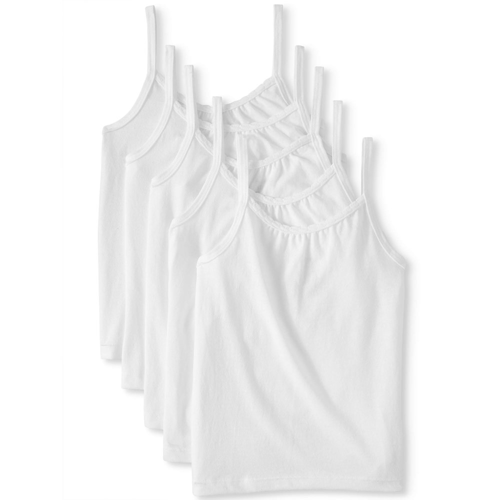 Hanes Hanes EcoSmart Cami Undershirts, 5 Pack (Toddler Girls