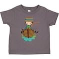 thumbnail image 3 of Inktastic Fishing Boy, Fisherman, Fishing Rod, Brown Hair Boys Toddler T-Shirt, 3 of 5