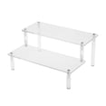 thumbnail image 2 of QualitChoice Multi Purpose Ladder Tier Acrylic Rack Organizer Perfume Makeup Showcase 2 Tier 30cm, 2 of 6