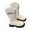 White, variant on GJSYRH Girls Glitter Pearl Chain Ankle Boots British Style Fashion Leather Soft Sole Footwear for Fall Winter Big Kids White 4-4.5 Years