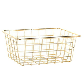  Qcold Bathroom Storage Basket, Metal Wire Basket for