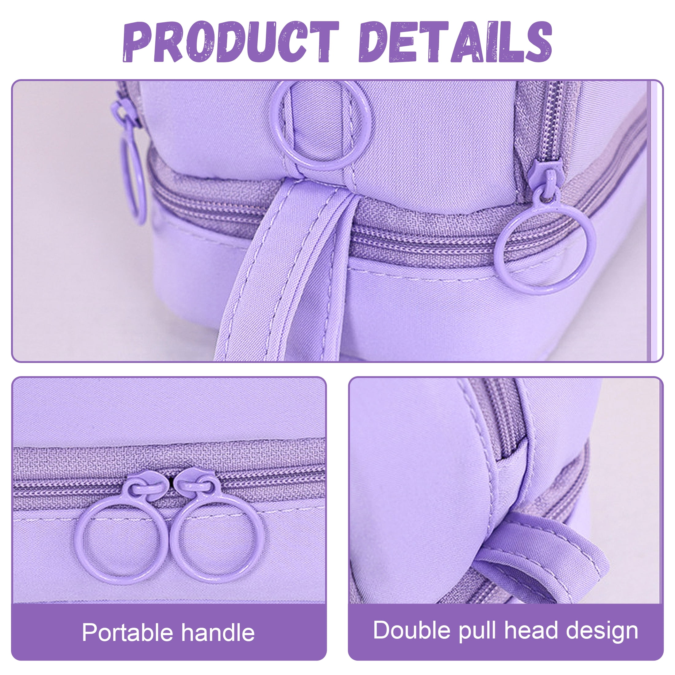 Pencil Pen Case, Large Capacity Pencil Box Multi-Slot Pencil Pouch Bag, Pencil Bag Pen Boxes with 4 Compartments for Kids School Supplies, School Supplies Organizer for Teen Girls